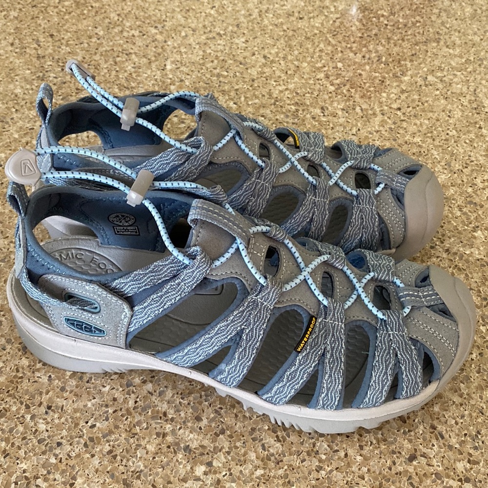 Keen Waterproof Outdoor Sandals Blue/Grey, Womens Size 9